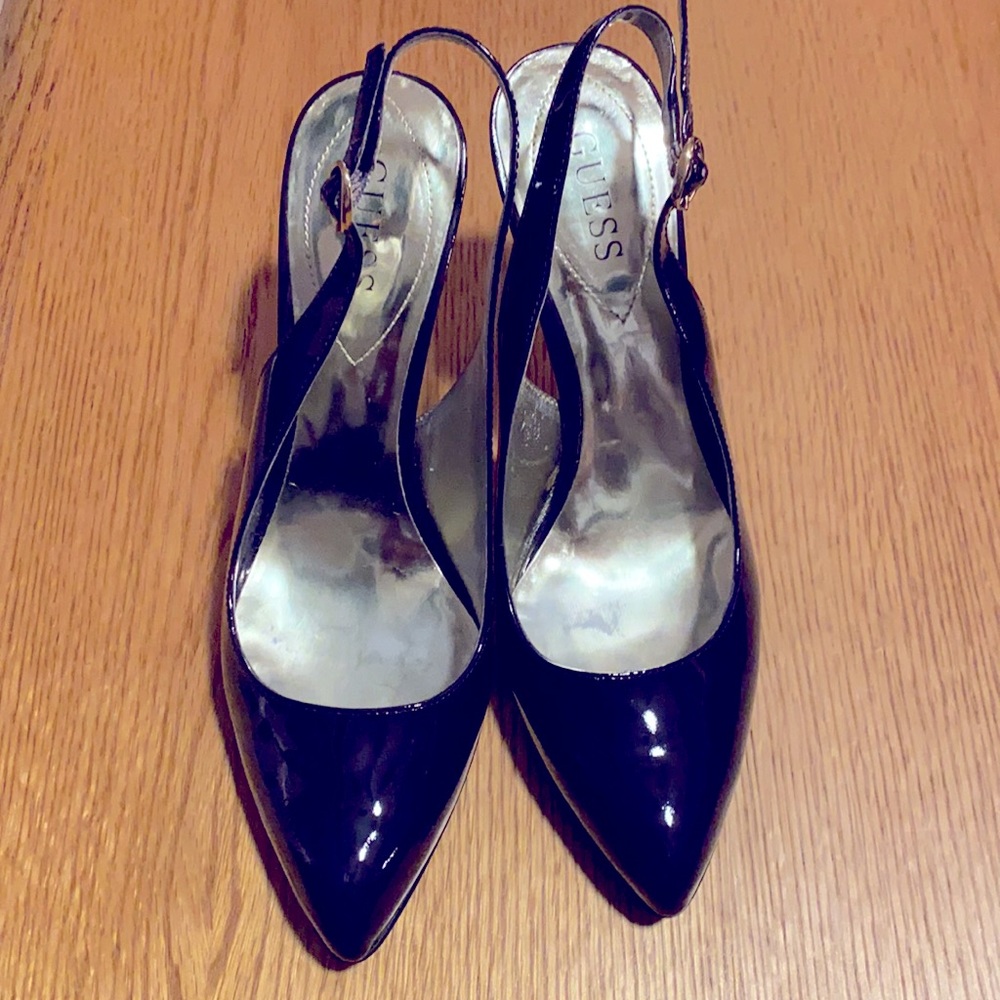 Guess purple classic sling back.